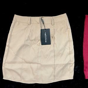 Prettylittlething Nude Skirt